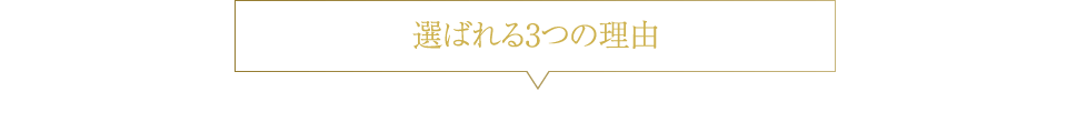 選ばれる3つの理由